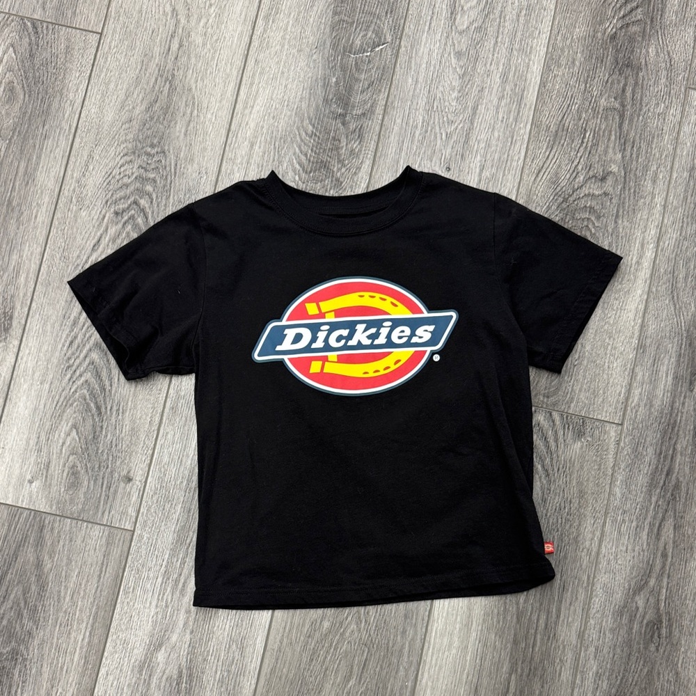 Dickies cropped Black Tee